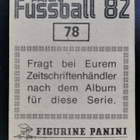 1982 Panini Fussball #78 Pasi Rautiainen - pikkukuva 2