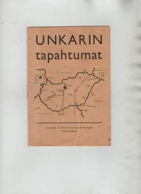 Unkarin tapahtumat: Suomen komm. puolueen valistusos., 1956