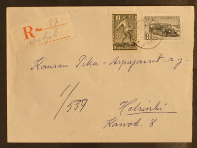 # 23631 # R-Vuolijoki kirje Helsinki - 1950