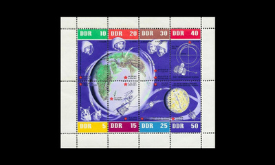 DDR 926-33_kb ** Neuvostoliiton 1. avaruuslento 5v (1962)