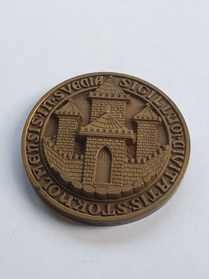Pronssinen muistomitali Tukholman 700-vuotisjuhlasta 1953