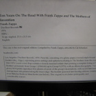 FRANK ZAPPA PRESSKIT- 74 ZAPPAN NIMMARILLA RAAMEISSA - pikkukuva 3
