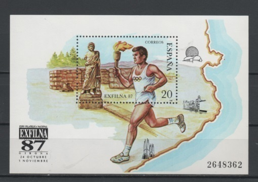 (S1917) SPAIN, 1987 (EXFILNA'87. National Stamp Exhibition)