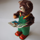 Cuppy,the reading bear toimiva lelu 50-luvulta. - pikkukuva 1