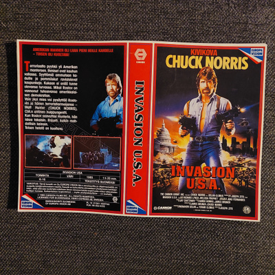 Invasion USA Vhs kansipaperi