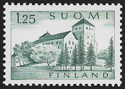 1963 Yleismerkki Turun linna 1,25 paperi xTe ** LaPe 565 x