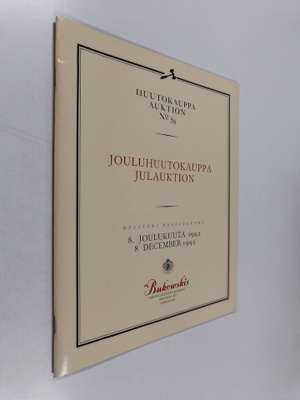 Huutokauppa auktion no38 : jouluhuutokauppa julauktion : ...