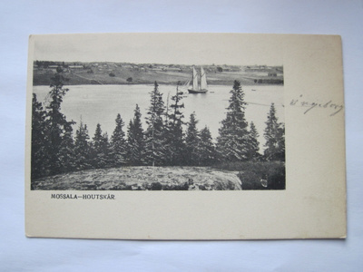 VANHA Postikortti Mossala Houtskari Houtskär ennen-1905