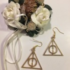 4 .. Harry Potter Kullanväriset Kauniit .. Korvakorut - pikkukuva 2