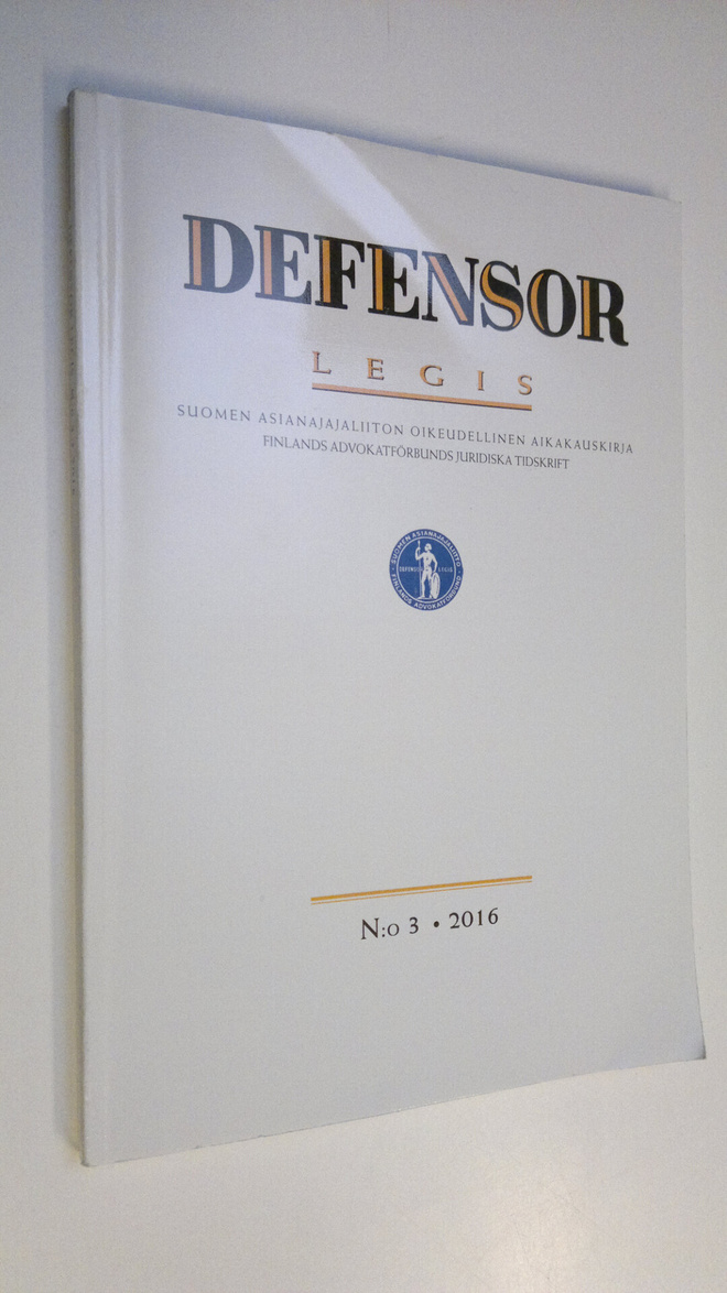 Defensor legis n:o 3/2016