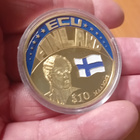 Myydään iso Liberian Suomi aiheinen juhlaraha 2001 - pikkukuva 1