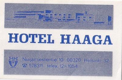 Helsinki, Hotel Haaga    b526