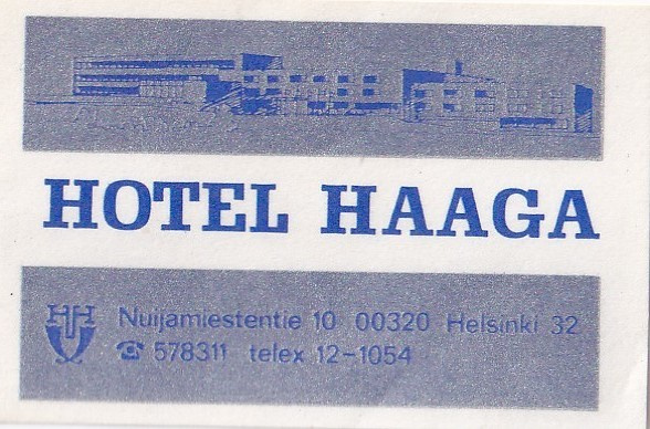 Helsinki, Hotel Haaga    b526