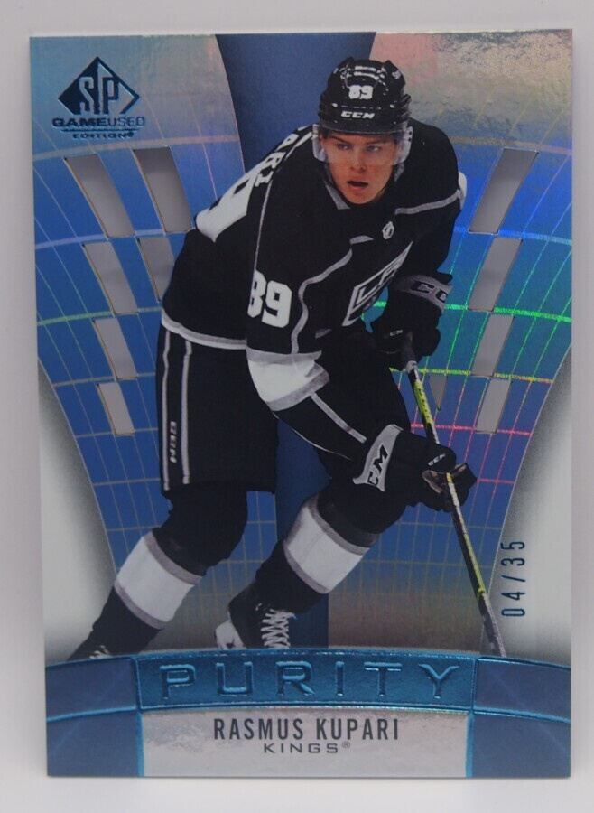 2021-22 Sp game used Purity platinum Rasmus Kupari /35
