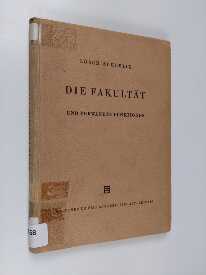 Lösch ym. : Die fakultät (gammafunktion) und verwandte fu...