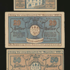 Itävalta Notgeld 10, 20, 50 Heller, Aigen 1920 - pikkukuva 2