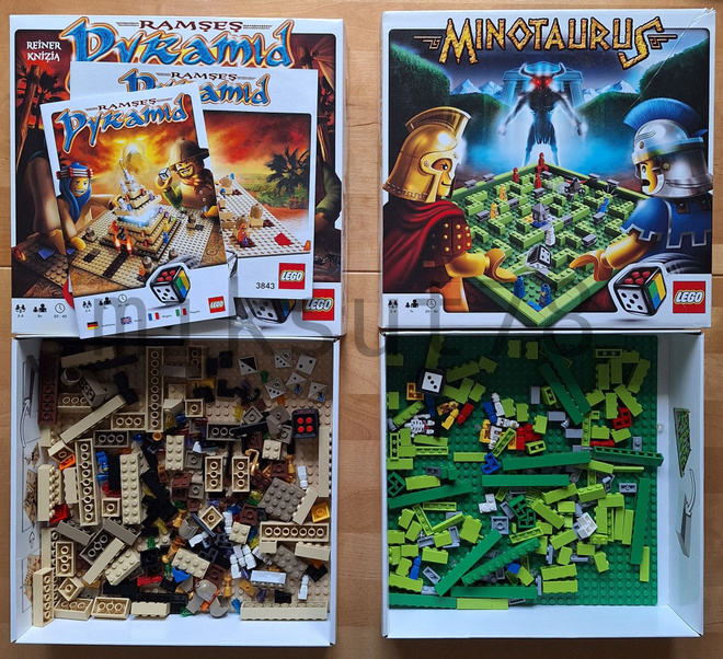 LEGO pelit 3843 Ramses Pyramid & 3841 Minotaurus