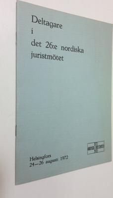 Deltagare i det 26:e nordiska juristmötet