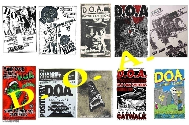 D.O.A. -- postikorttisetti   (Upea Lahja!) #1 doa