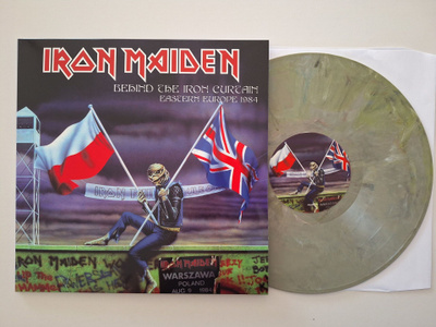 Iron Maiden Behind The Iron Curtain Eastern LP Värivinyyli