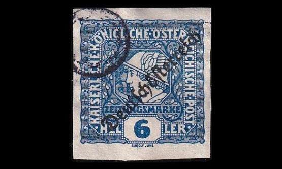 Itävalta 249 o Sanomalehtimerkki 6 H (1919)
