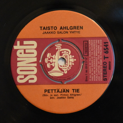 Single: Ahlgren, Taisto - Pettäjän tie / Elon polkuja