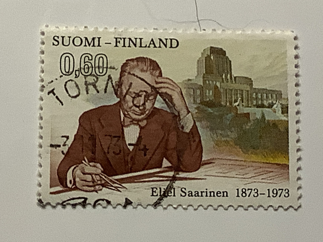 728 / 1973 Eliel Saarinen o leimattu