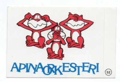 Purkkakuva Hellas Tarris. n:o 52 1982 APINAORKESTERI