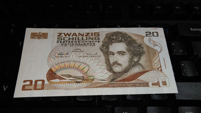 Austria Itävalta 20 Schilling 1986 XF