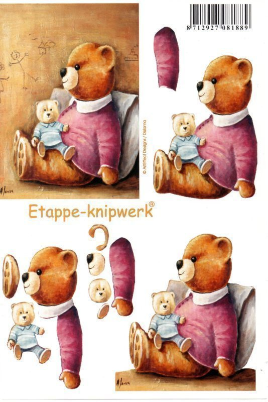 3D  "NALLE & PEHMOLELU" /Etappe-Knipwerk
