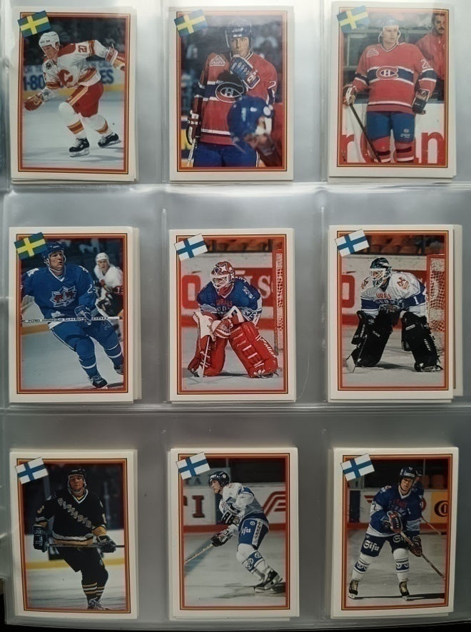 1993 Semic jääkiekkosarja liimaamattomat tarrat alkaen 1e/kp