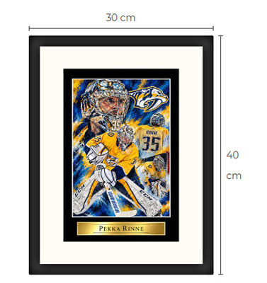 Uusi Pekka Rinne NHL art print Limited Edition 30 cm x 40 cm