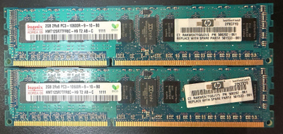 Myydään 12 kpl SK Hynix 2GB DDR3 ECC Registered - HP muisti