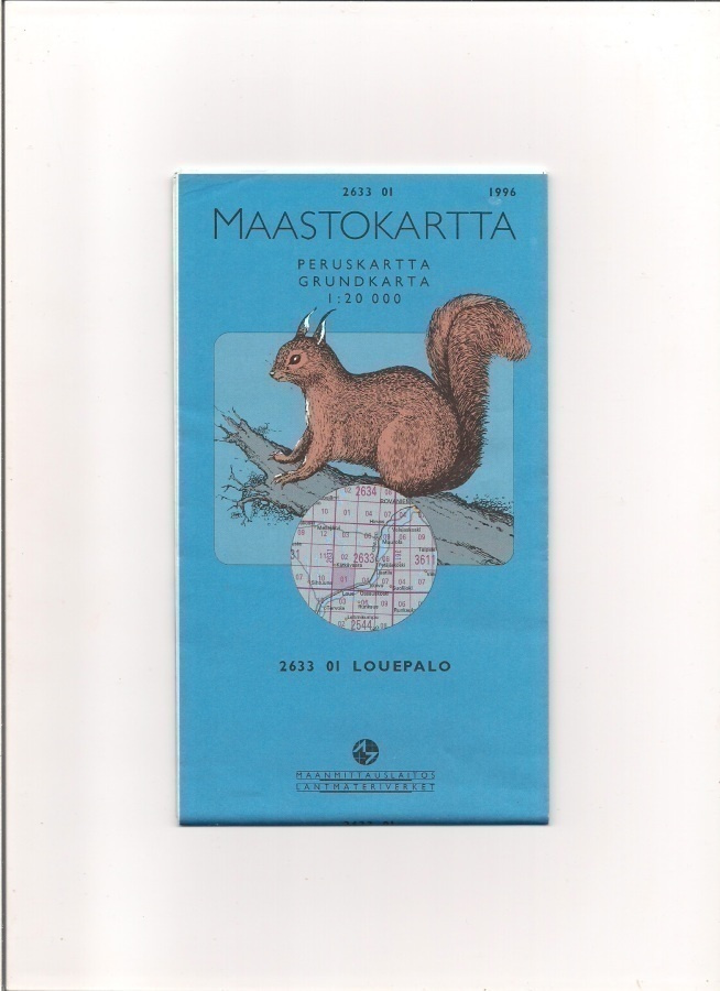 Maastokartta 1:20 000 Louepalo