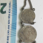 Avaimenperä Hopearahat Suomi Ruotsi 1/8R 1834 Preussi Thaler - pikkukuva 1