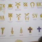 VANHA Juliste Oppitaulu Suomen Armeijan Satiaiset ym 1920-l - pikkukuva 3