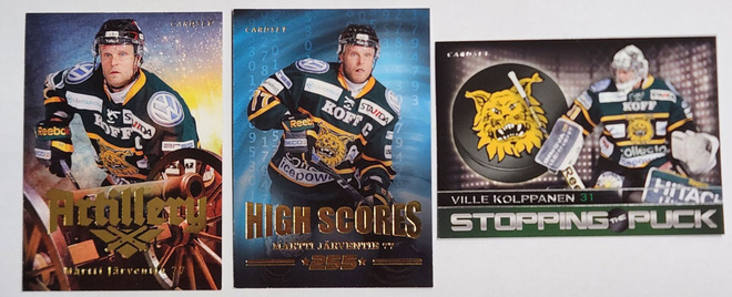 Tampereen Ilves Jääkiekkokortit x 3 cardset 2013-2014