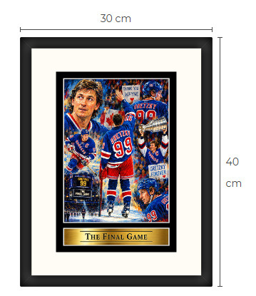 Uusi Wayne Gretzky New York NHL art print Limited Edition
