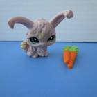 Littlest Pet Shop figuuri, angorakani + porkkanat - pikkukuva 1