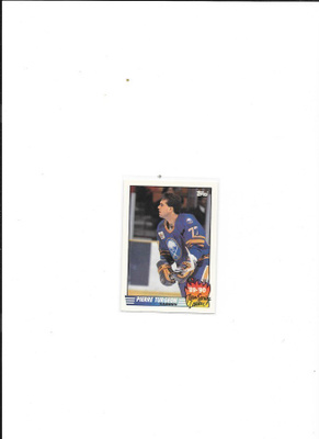 1990-91 Topps Team Leaders #20 Pierre Turgeon Buffalo Sabres