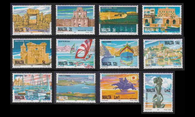 Malta 871-82 ** Saarten luonon- ja taideperintö (1991)