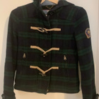 TOMMY HILFIGER DENIM GREEN PLAID TAKKI KOKO XS - pikkukuva 1