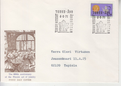 FDC 1971 Jultasepät