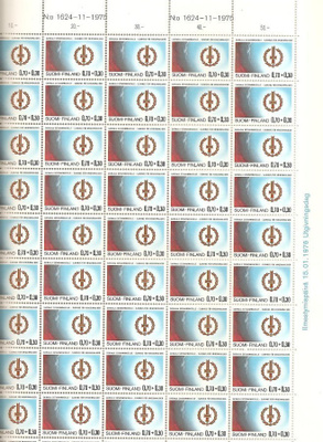 Postimerkkiarkki Norma No 798 Sairaala Sotavammaisille