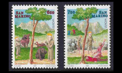 San Marino 1713-4 ** Europa myytit ja legendat (1997)