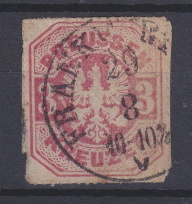 Saksa Reich Preussi 1867 Mi 24