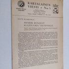 Karjalainen viesti n:o 3 - pikkukuva 1