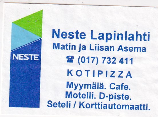Matinlahti, Neste, Matin ja Liisan Asema ,  NESTE  s6/3