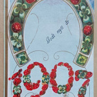 Uusi Vuosi 1907, hevosenkenkä, neliapiloita, sieniä, k. k-k - pikkukuva 1