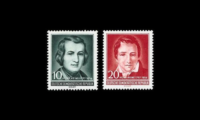 DDR 516-7 ** Heinrich Heine (1956)